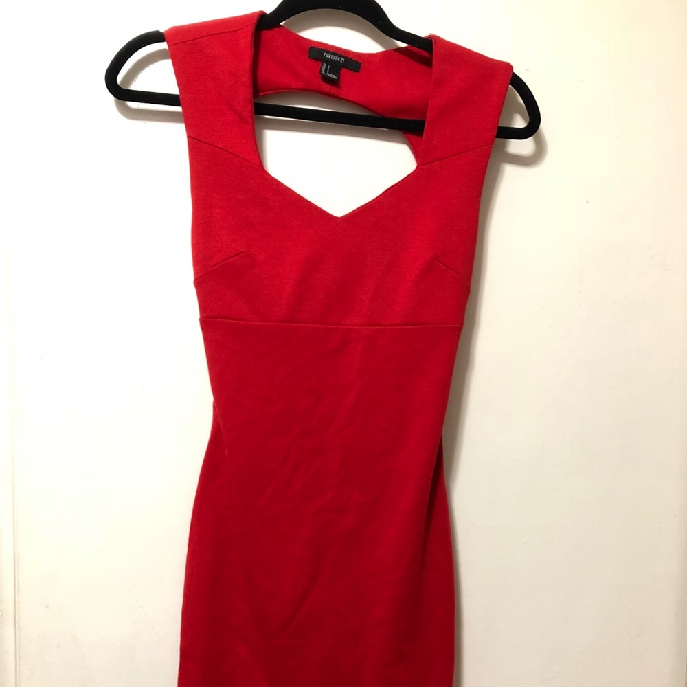 Forever21 red bodycon mini dress